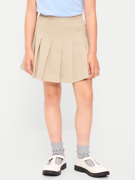 Image number 1 showing, School Uniform Ponte-Knit Pleated Skort for Girls