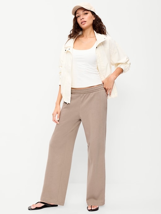 Image number 1 showing, High-Waisted SoComfy Wide-Leg Sweatpants