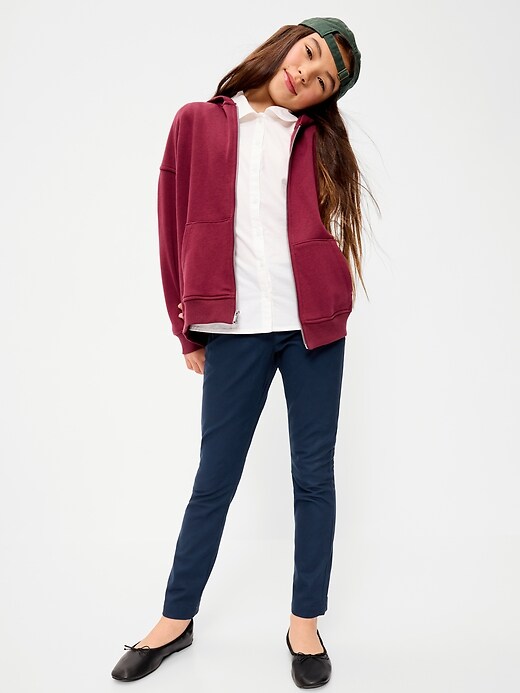 Image number 3 showing, Skinny School Uniform Pants for Girls