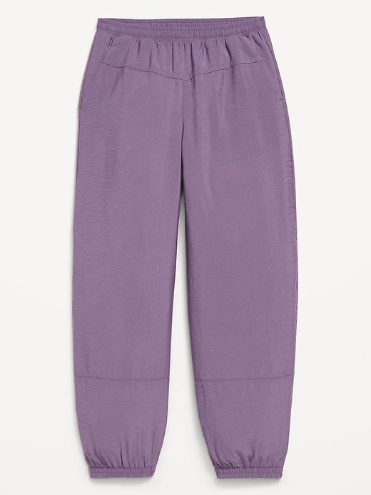 Image number 1 showing, High-Waisted Crinkled Harem Pants for Girls