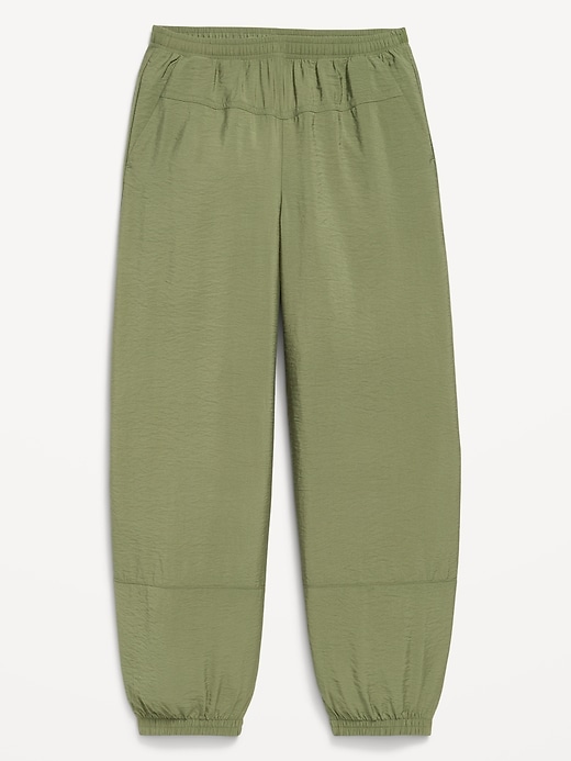 Image number 2 showing, High-Waisted Crinkled Harem Pants for Girls