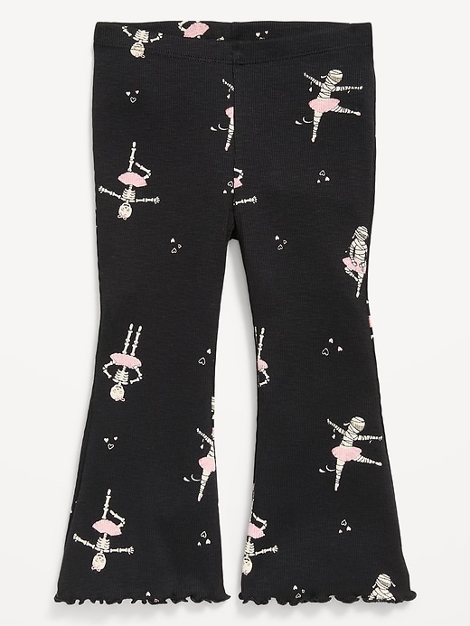 Image number 1 showing, Ribbed Flared Leggings for Toddler Girls