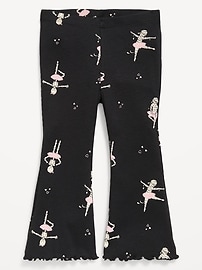 Image number 1 showing, Ribbed Flared Leggings for Toddler Girls