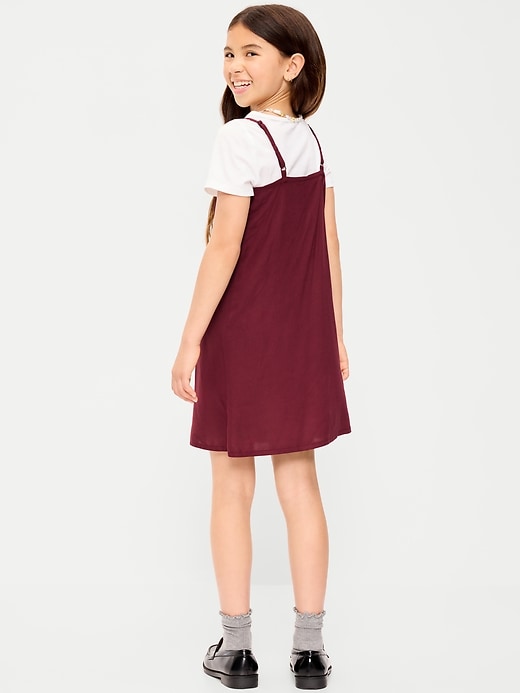 Image number 2 showing, Short-Sleeve Graphic T-Shirt and Dress Set for Girls