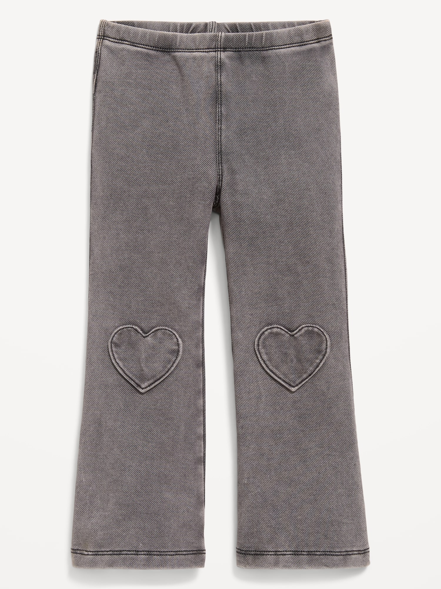 Faux-Denim Flared Leggings for Toddler Girls