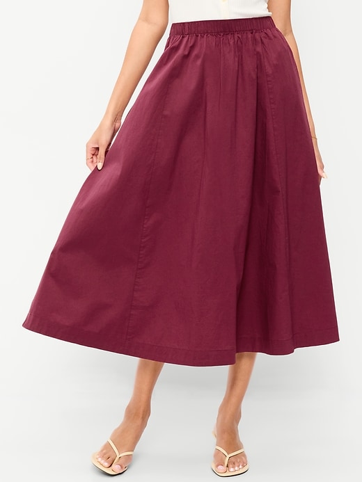 Image number 2 showing, Poplin Mini Skirt