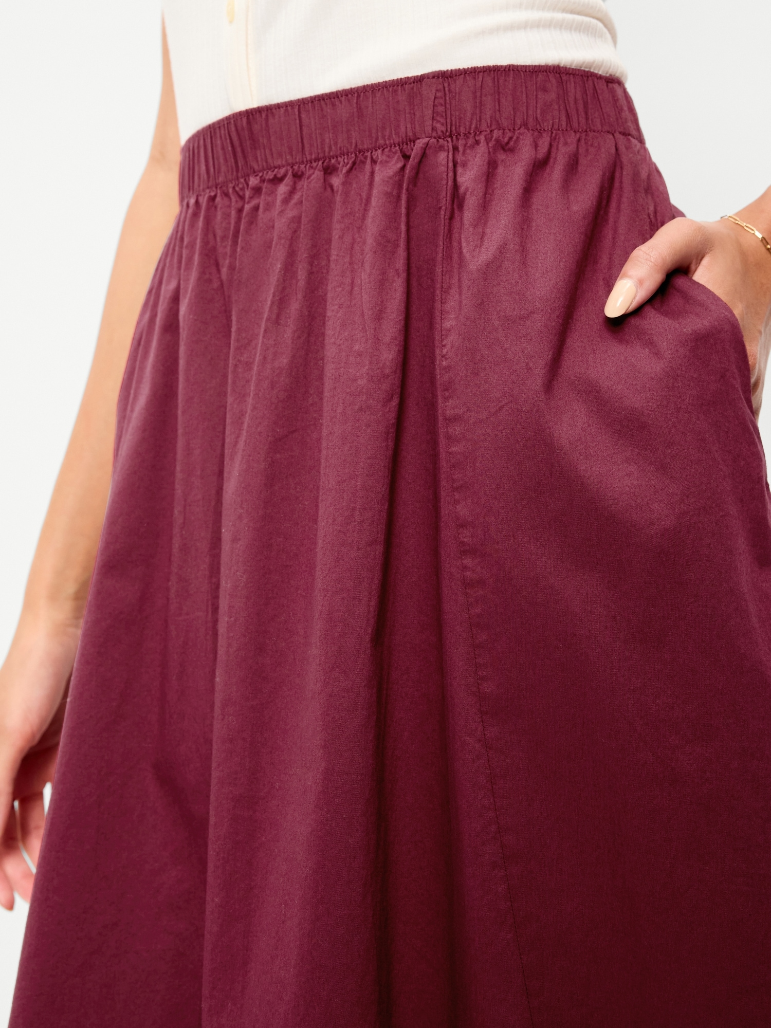 Poplin Mini Skirt