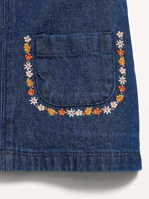 Image number 3 showing, Sleeveless Denim Dress and Long-Sleeve Top Set for Baby