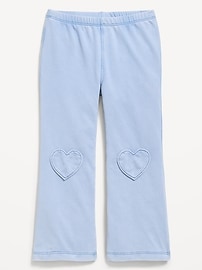 Image number 3 showing, Faux-Denim Flared Leggings for Toddler Girls