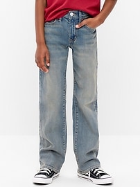 Image number 1 showing, Built-In Flex Boot-Cut Jeans for Boys