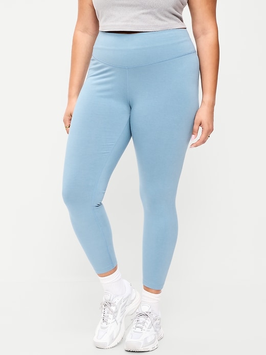 Image number 2 showing, High-Waisted PowerChill 7/8 Cotton Leggings