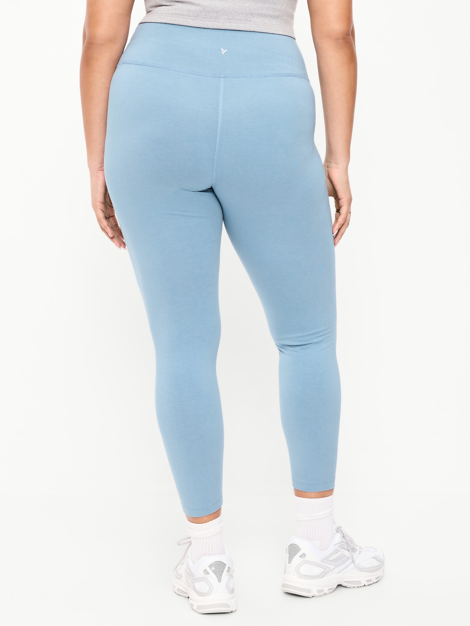 High-Waisted PowerChill 7/8 Cotton Leggings | Old Navy