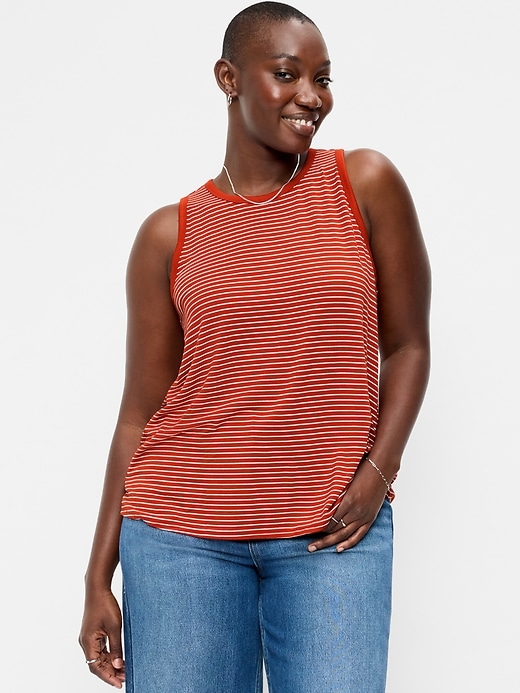 Image number 5 showing, Luxe High-Neck Tank Top