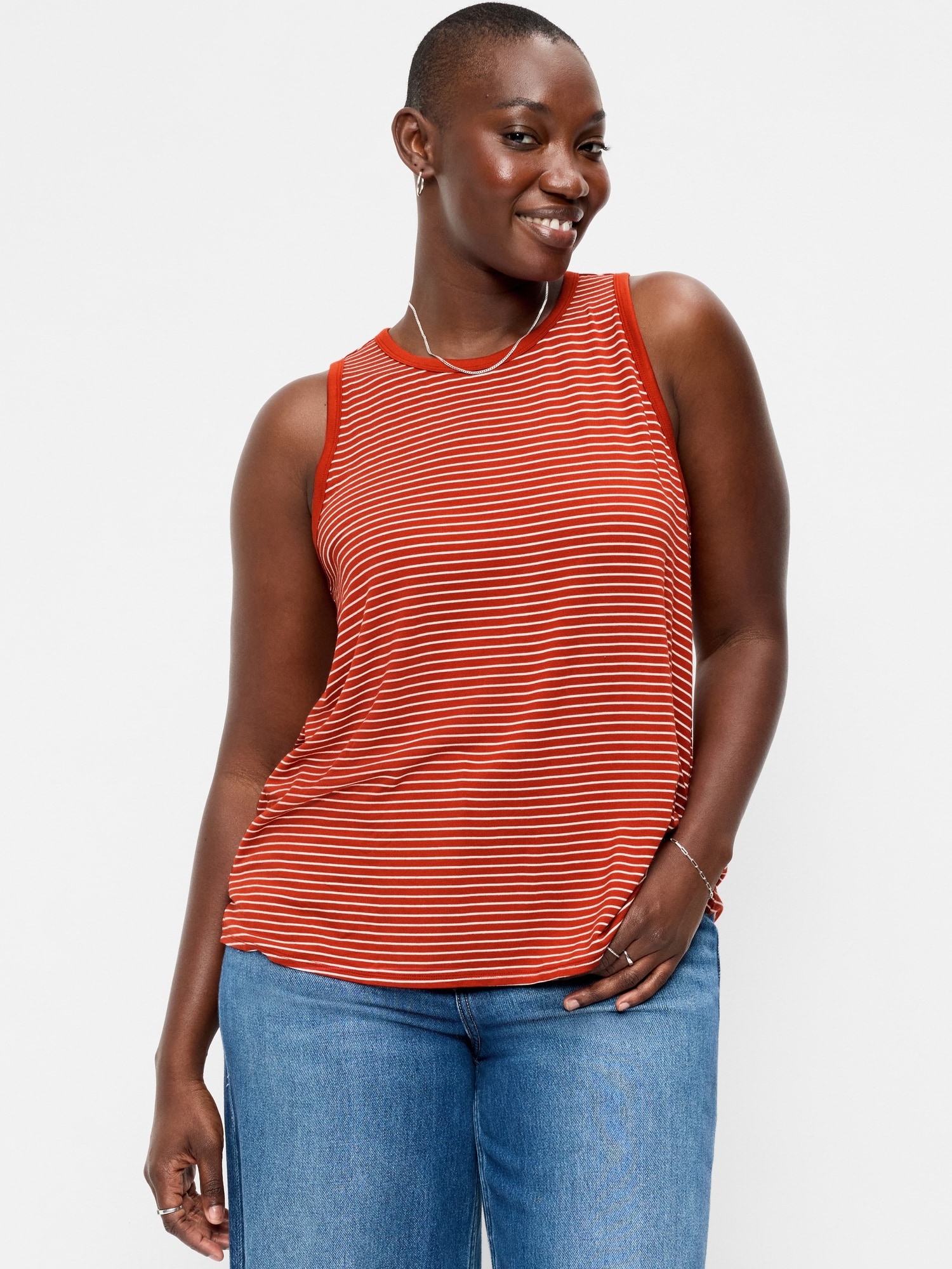 Luxe High-Neck Tank Top