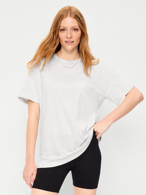 Oversized EveryWear Tunic T-Shirt - Faux