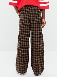 Image number 2 showing, Pull-On Baggy Plaid Flannel Pants for Boys