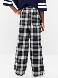 Image number 2 showing, Pull-On Baggy Plaid Flannel Pants for Boys