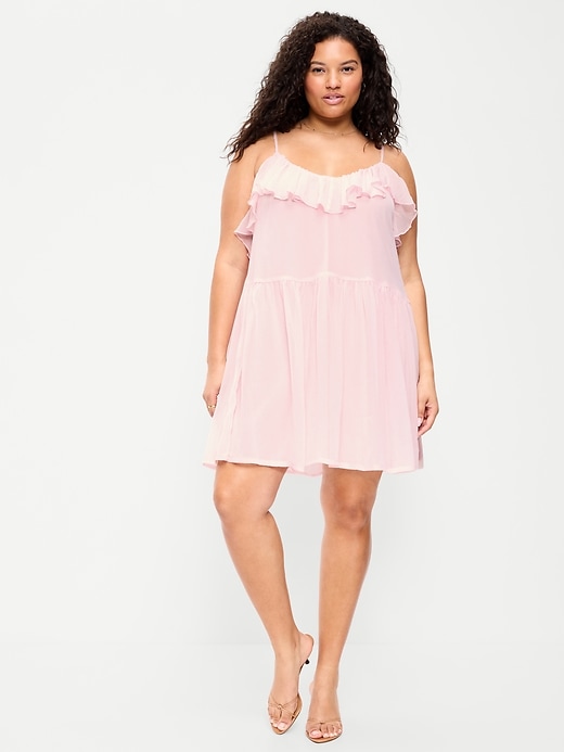 Image number 9 showing, Ruffle-Front Flounce Mini Dress