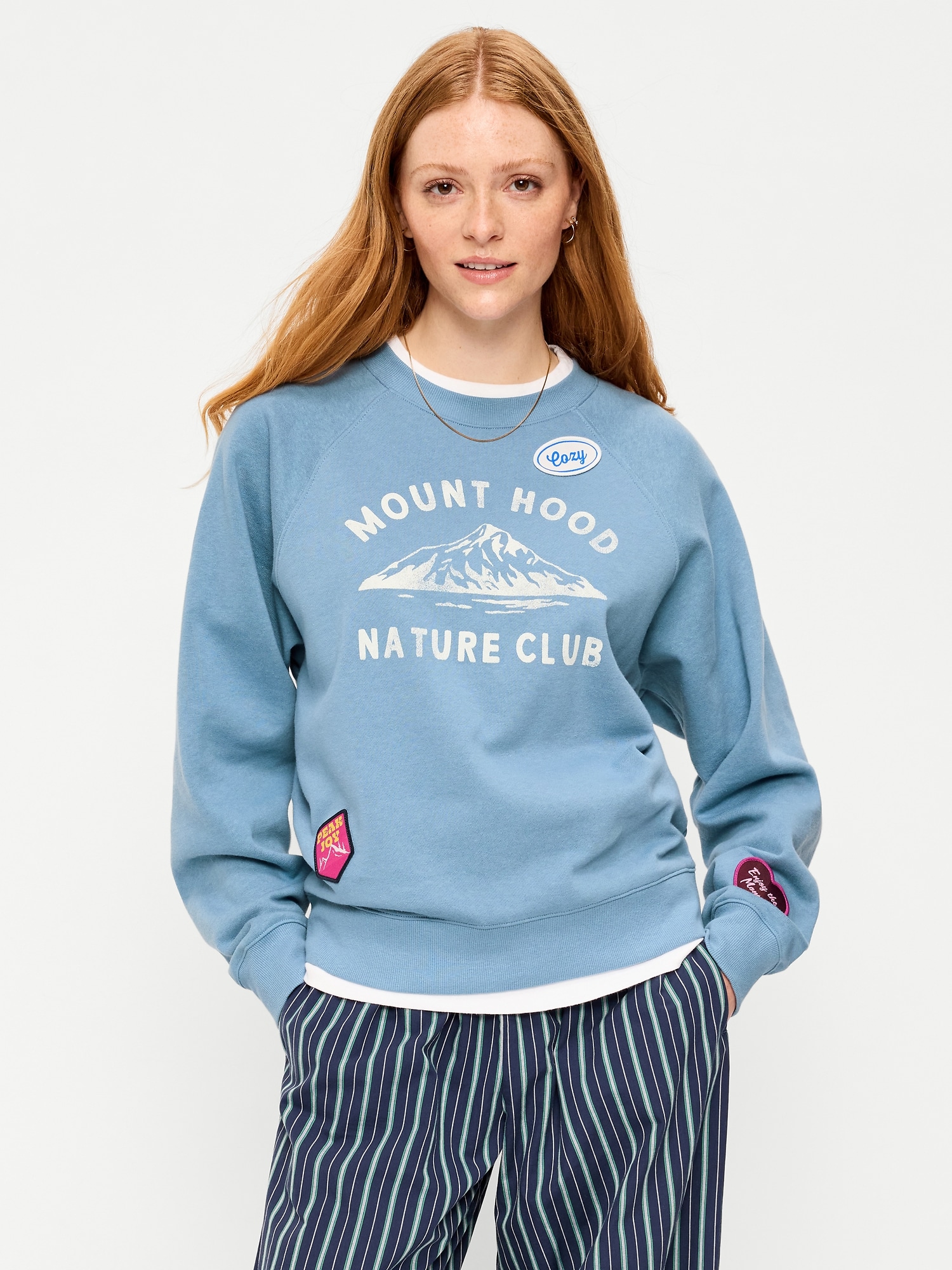 Oversized Raglan Sweatshirt | Old Navy