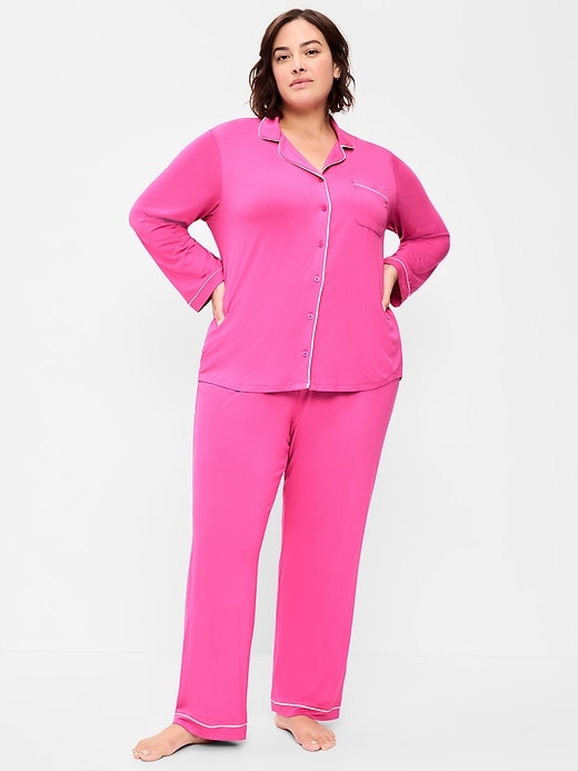 Image number 7 showing, Sunday Sleep Knit Jersey Pant Set