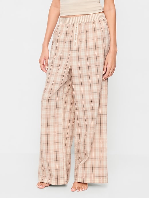 Image number 1 showing, Poplin Pajama Pant