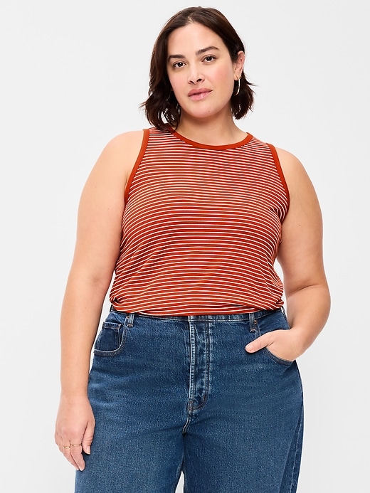Image number 7 showing, Luxe High-Neck Tank Top