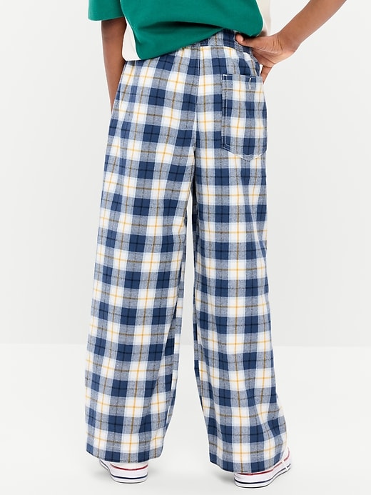 Image number 2 showing, Pull-On Baggy Plaid Flannel Pants for Boys