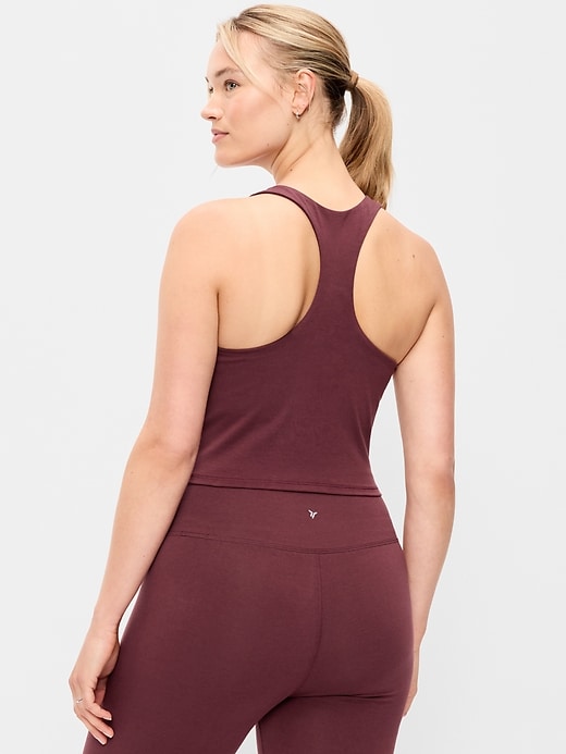 Image number 6 showing, Medium Support PowerSoft High-Neck Racerback Sports Bra