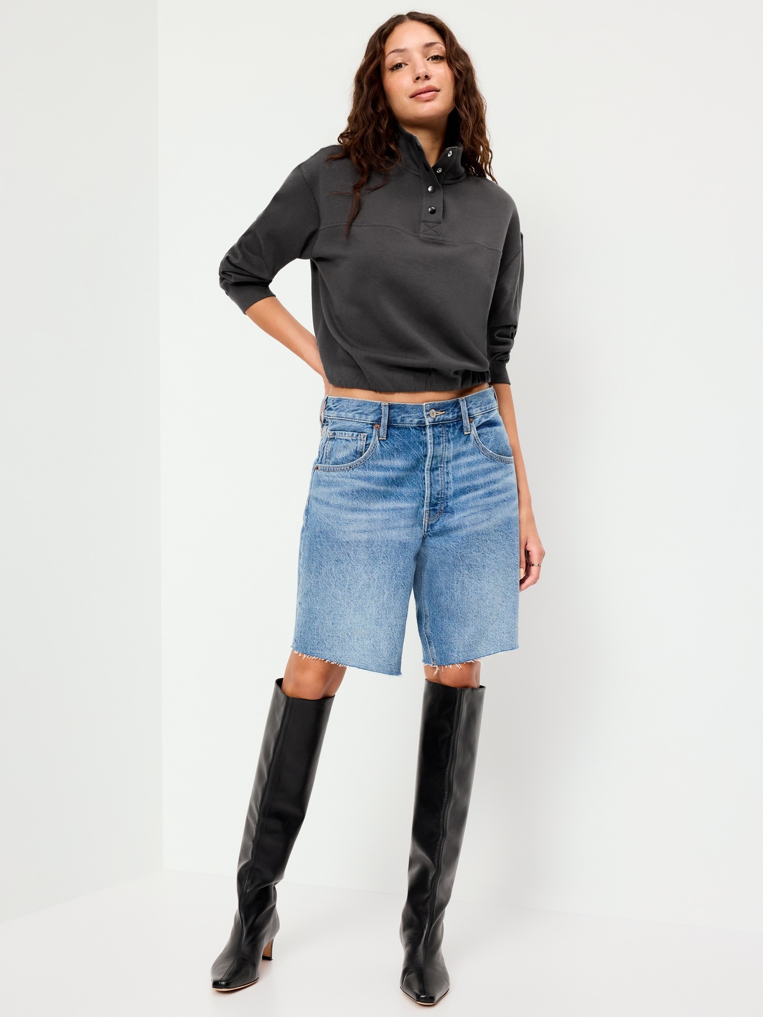 SoComfy Funnel-Neck Sweatshirt