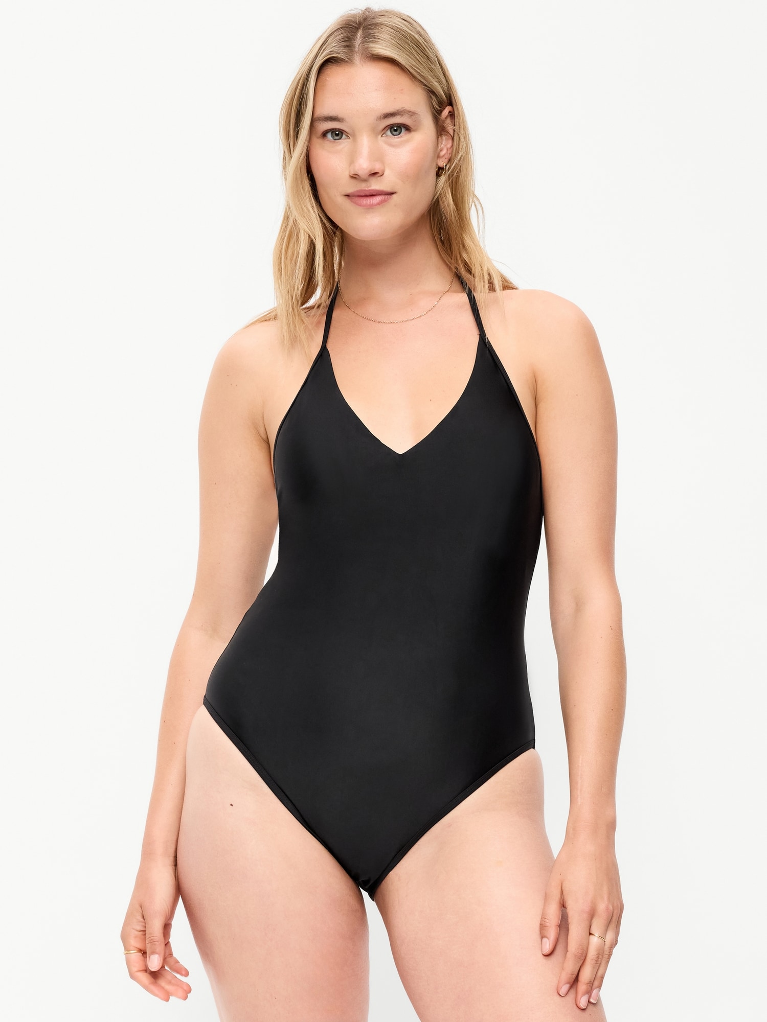 V-Neck Halter Swimsuit