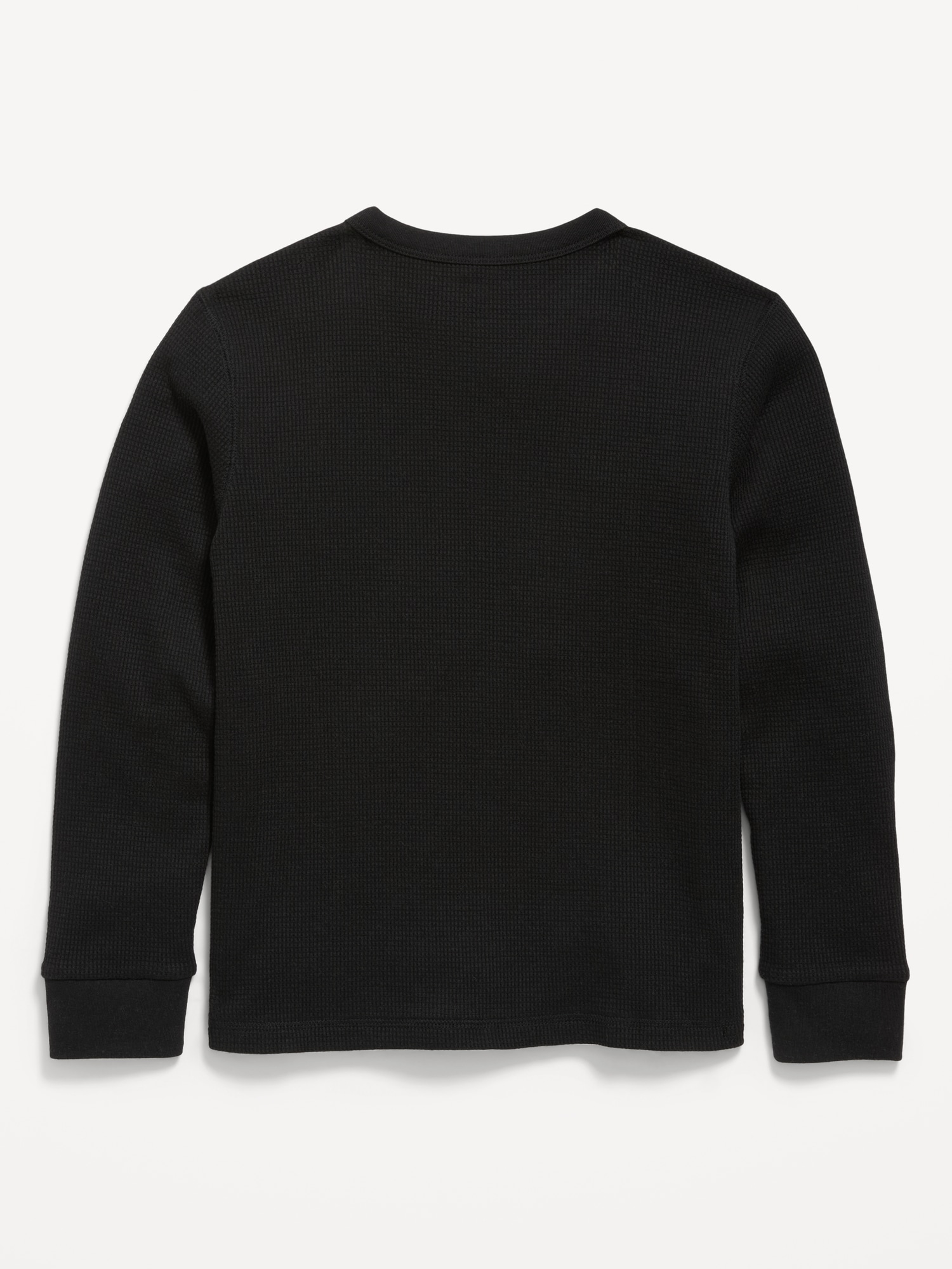 Long-Sleeve Waffle-Knit T-Shirt for Boys