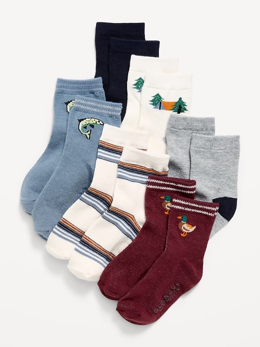 Image number 1 showing, Crew Socks 6-Pack for Toddler & Baby