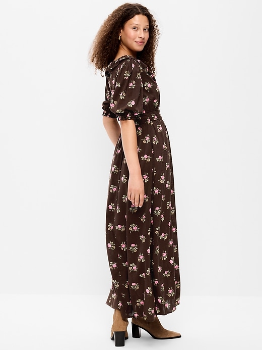 Image number 2 showing, Ruffle-Collar Boho Maxi Dress