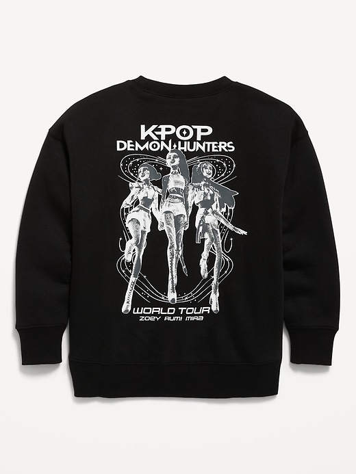 Image number 3 showing, KPop Demon Hunters™ Oversized Graphic Tunic Sweatshirt for Girls