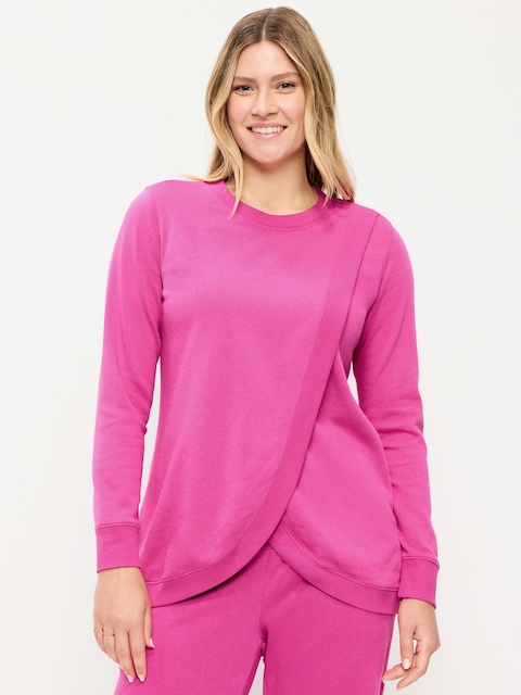 Maternity Cross-Front Nursing Tunic