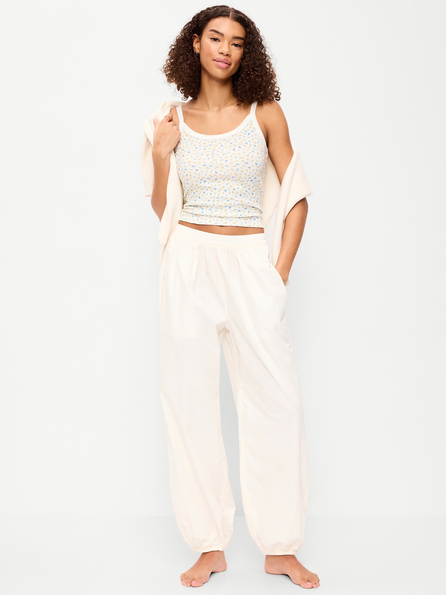Lightweight Pull-On Parachute Sleep Pants
