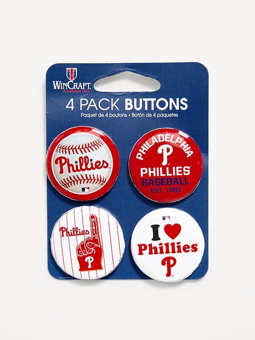 Image number 1 showing, WinCraft® Philadelphia Phillies 4-Pack Buttons