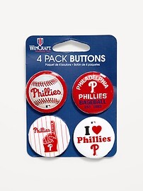 Image number 1 showing, WinCraft® Philadelphia Phillies 4-Pack Buttons