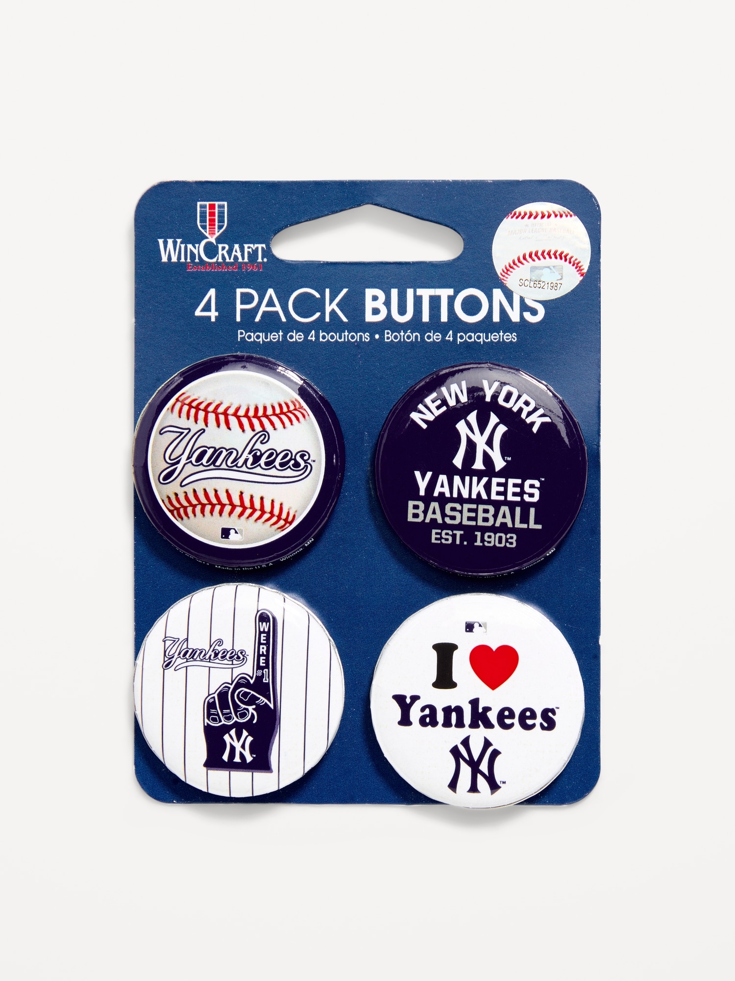 WinCraft® New York Yankees 4-Pack Buttons