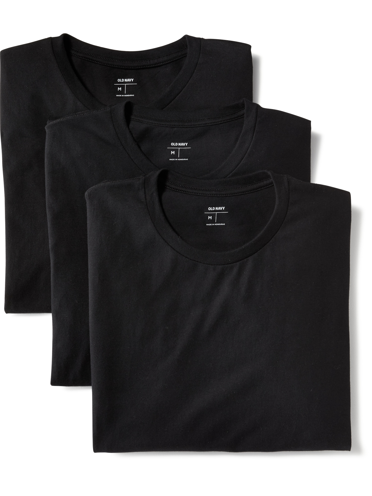 Go-Dry Crew-Neck T-Shirts 3-Pack