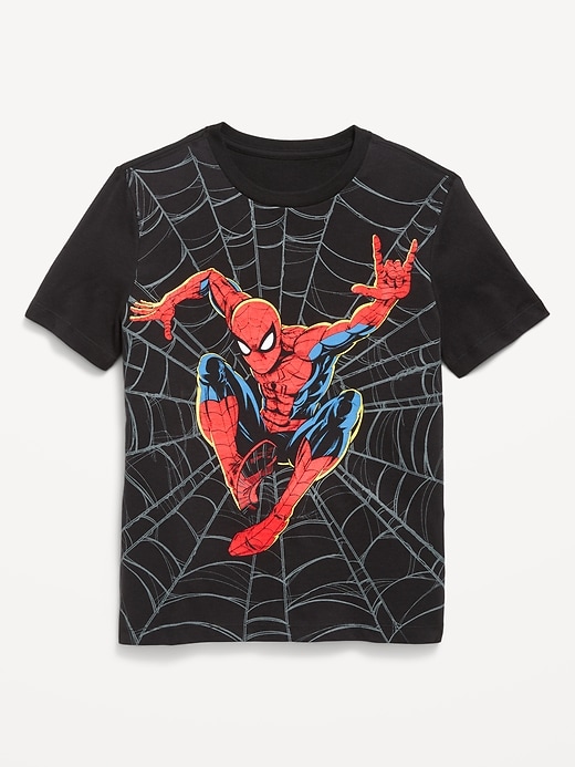 Image number 1 showing, Marvel™ Spider-Man Gender-Neutral Graphic T-Shirt for Kids