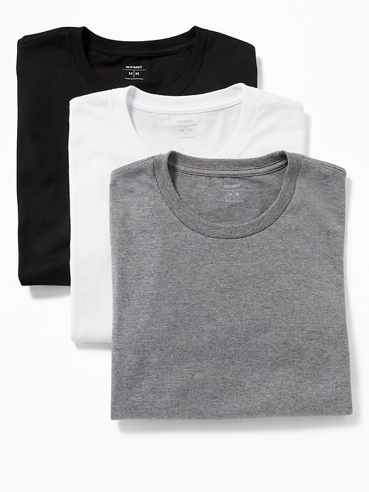 Image number 1 showing, Go-Dry Crew-Neck T-Shirts 3-Pack