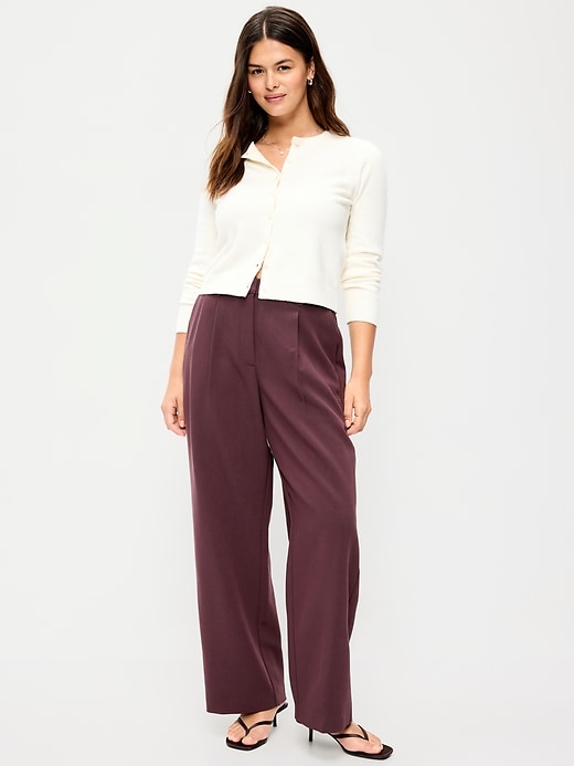 Image number 2 showing, Extra High-Waisted Taylor Wide-Leg Trouser Pants