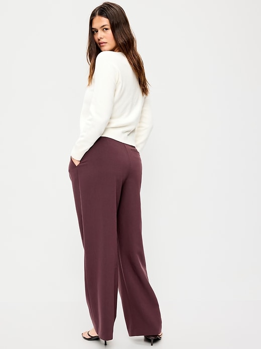 Image number 3 showing, Extra High-Waisted Taylor Wide-Leg Trouser Pants