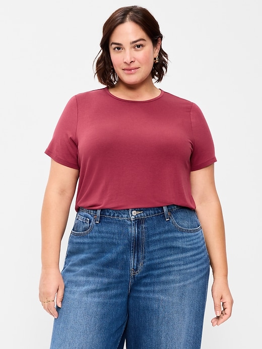 Image number 7 showing, Luxe Crew-Neck T-Shirt