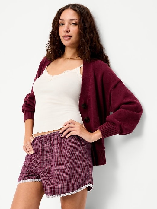 Image number 3 showing, Classic Poplin Boxer Pajama Shorts