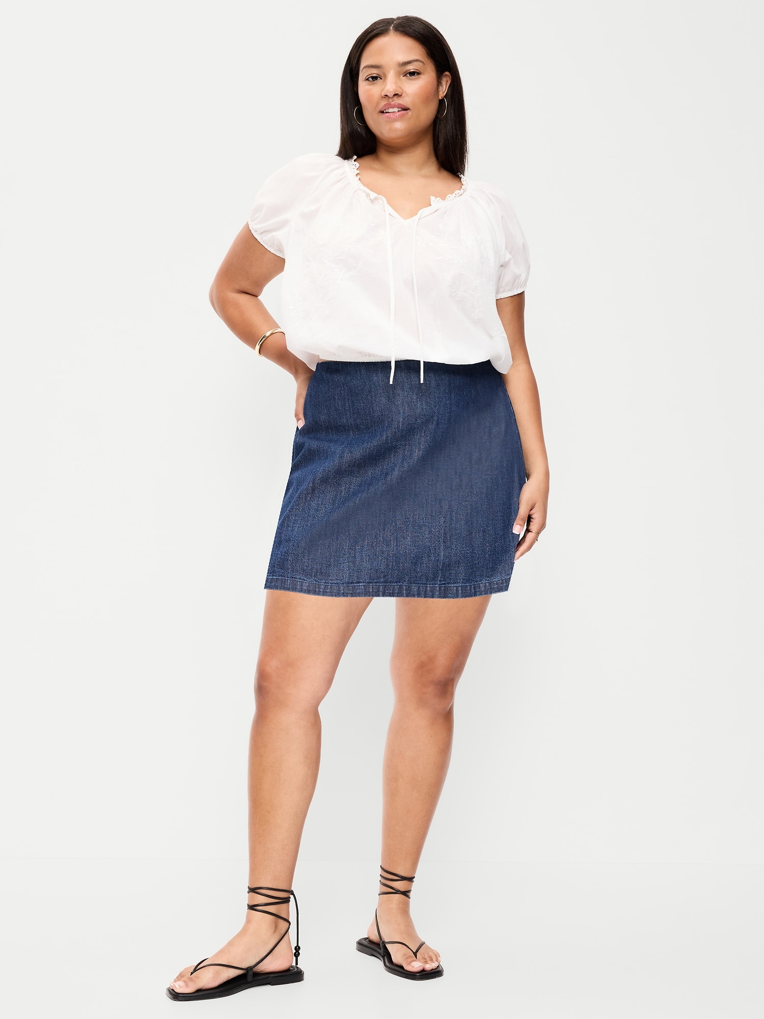 Denim Micro Skort