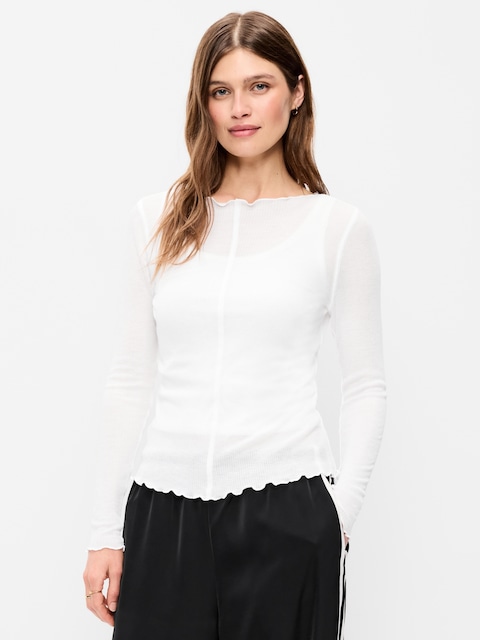 Lettuce-Edge Tissue T-Shirt