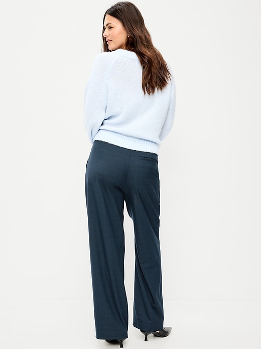 Image number 7 showing, High-Waisted Taylor Trouser Wide-Leg Pants