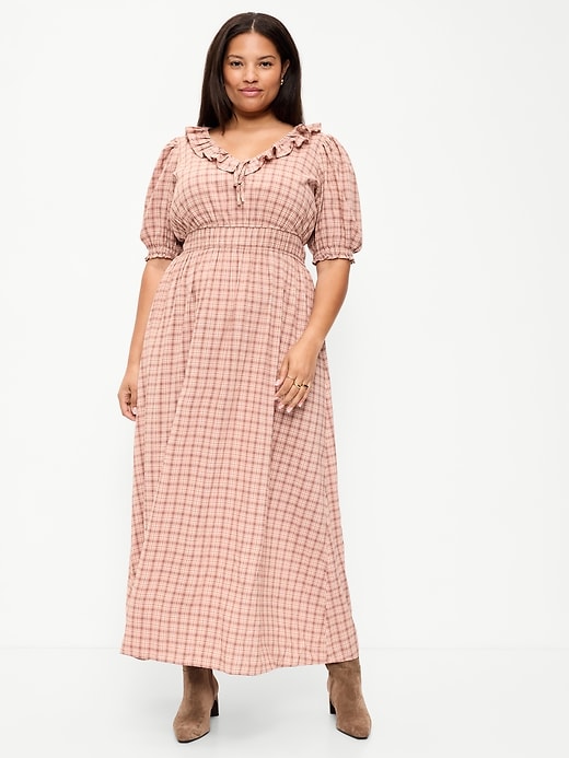 Image number 9 showing, Ruffle-Trim Boho Maxi Dress